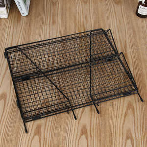 أرفف حمام شبكية متينة من مستويين حديثة ، خزانة سلكية غير مطوية ، منظم تخزين لتخزين المطبخ - Product Image 3