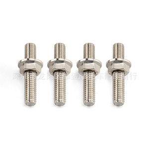 Pernos para puerto de escape de motocicleta, doble extremo, M8x50mm, para XL1200 883, acabado cromado - Product Image 4