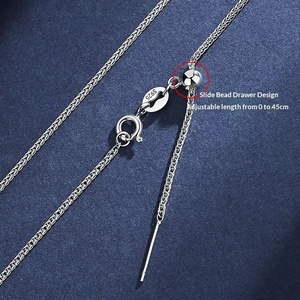 Collar de Plata Tibetana Electrochapada con Diseño de Mariposa y Cuentas Pequeñas Tipo Pin, Cadena Universal <span class=keywords><strong>Chopin</strong></span> para Mujer - Product Image 3