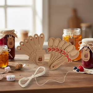 12pcs <b>Waterproof</b> Adhesive Sticker Hangtag Cotton String 5m Gift Tag <b>Labels</b> for Jars - Product Image 3