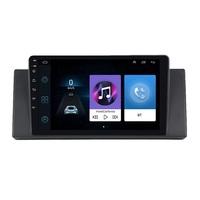 Lecteur multimédia Android pour voiture Jiawell 9 pouces, autoradio GPS WIFI Carplay Android Auto GPS écran tactile pour BMW Série 5 E38 E39 E53 1998-2005