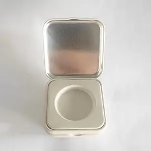 Tin eyeshadow panci alis sabun lilin kemasan Logam kaleng magnetik kosong palet eyeshadow kotak kasus untuk mata