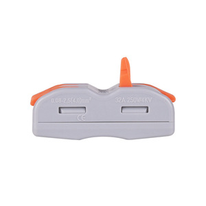 SPL-2 Wire Connector 32A 250V ABS Housing Copper Contact Rectangle Fast Wire Connection <b>Terminal</b> - Product Image 2