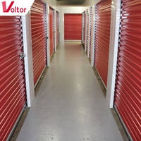 Système de cloisons de stockage en acier à connexion par boulons à 100 % - Porte enroulable modulaire et panneaux muraux en PPGI galvanisé, livraison directe d'usine