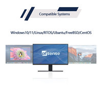1U Rackmount Firewall 6*1g lan + 4*2.5g lan + 2 * SFP 10G C612 Linux Ubuntu 1U Server mendukung Network wake up Firewall Appliance