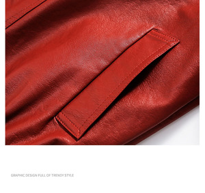 Blazer Hombres Chaqueta cortavientos Bale Used Leather Biker Jacket - Product Image 6