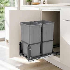<span class=keywords><strong>Poubelle</strong></span> double <span class=keywords><strong>coulissante</strong></span> pour <span class=keywords><strong>évier</strong></span> de cuisine, organiseur d'armoire extractible - Product Image 1