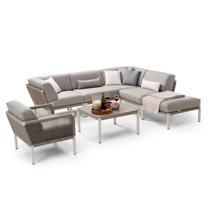 <span class=keywords><strong>Muebles</strong></span> <span class=keywords><strong>de</strong></span> jardín al aire libre Patio <span class=keywords><strong>de</strong></span> marco <span class=keywords><strong>de</strong></span> aluminio <span class=keywords><strong>de</strong></span> cuerda tejida <span class=keywords><strong>de</strong></span> ocio conjunto <span class=keywords><strong>de</strong></span> sofá - Product Image 1