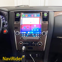 12.1 "Tesla écran Android voiture multimédia lecteur vidéo GPS Navigation stéréo sans fil CarPlay Radio pour Nissan patrouille Y62 2010