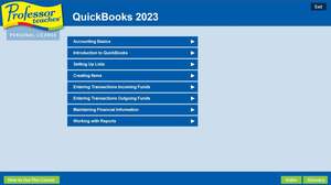 Il <span class=keywords><strong>professore</strong></span> insegna un Set di formazione interattivo per quickbook 2023 copre le versioni Intuit 2023 Business dei fondamentali contabili - Product Image 2