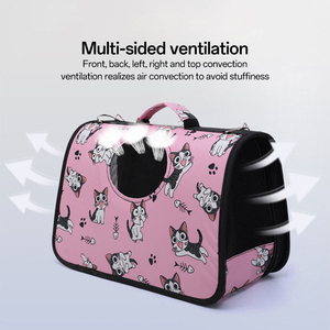 Breathable Pet <b>Carrier</b> Bag Double-Sided with Mosquito-Proof Mesh for Travel &Easy Assembly - Product Image 4