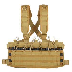 Chaleco Táctico Coyote Brown al por Mayor con Arnés de Pecho <span class=keywords><strong>Recon</strong></span>, Material de Nylon de Alta Resistencia, 6 Bolsillos de Gran Ampliación y Funda - Product Image 1