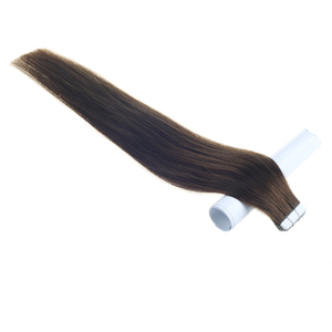 中国大工厂好价格双拉角质层对齐Vrigin Remy人发棕色胶带在头发扩展 - Product Image 3