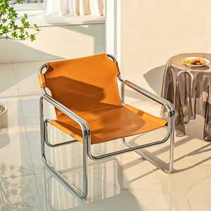 Chaise Bauhaus <span class=keywords><strong>vintage</strong></span>, <span class=keywords><strong>fauteuil</strong></span> en cuir de selle, chaise de salon - Product Image 4