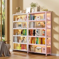 Armoire de rangement en acier blanc avec vitrine en verre, casier anti-poussière pour meubles de maison, présentoir Lego, présentoir de figurines
