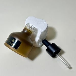 Flacon d'huile essentielle en verre dépoli haut de gamme avec compte-gouttes noir, produit en usine – Offre spéciale - Product Image 5