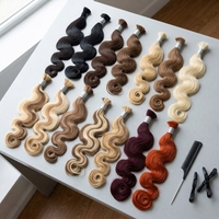 Cheveux humains en vrac à ondulations profondes, extensions de cheveux naturels noirs pour tresses et usage quotidien