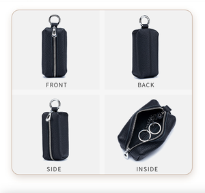 Porte-clés multifonctionnel en cuir de vachette Andong pour femmes, grand portefeuille court, porte-clés de voiture, porte-monnaie, sacs mignons 2929 - Product Image 4