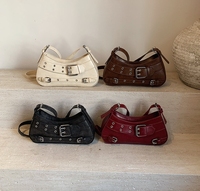 Sac Tendance 2025 luxe à la mode Simple sous les bras sac moto Hottie petit sac Niche Design sac pour femme