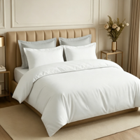 Collection de literie d'hôtel de luxe, standard 5 étoiles, ensemble de couette en coton égyptien avec oreillers, 400TC, draps 100% coton