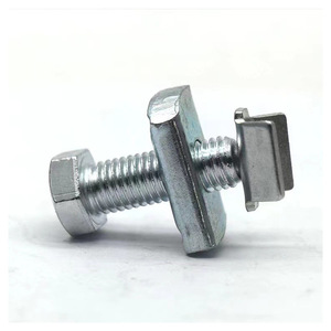 Vis à tête hexagonale en acier inoxydable avec écrous, collier de serrage en V pour support de fixation, grade 304, 10.9, 12.9, filetage UNC, finition passivée - Product Image 4