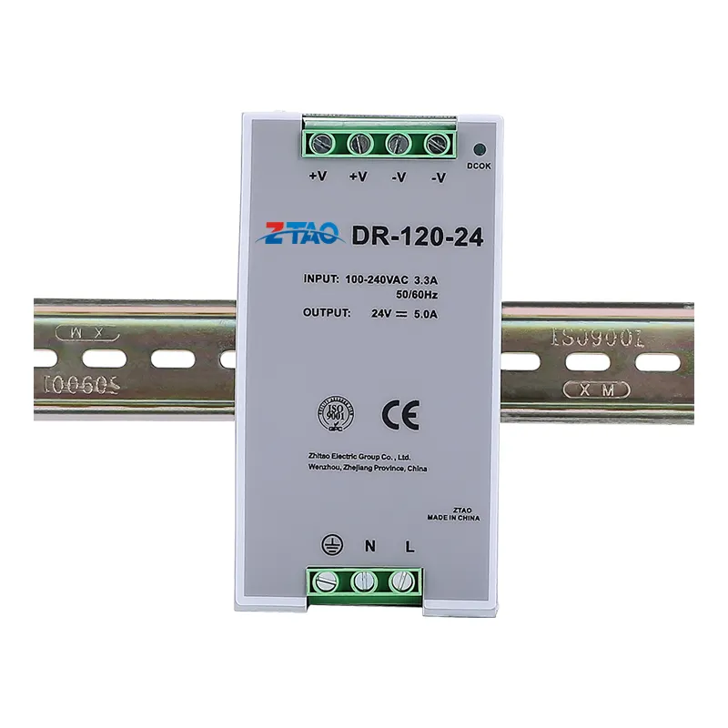CE ROHS approved Din rail type DR-120-12 120W 12V 8.3A Din rail power supply for Industrial automation with ac-dc converters 12v