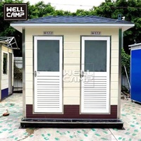 WELLCAMP - Salle de bain mobile de luxe, écologique, durable, certifiée CE, équipée d'une sanitaire complète, toilettes portables en conteneur