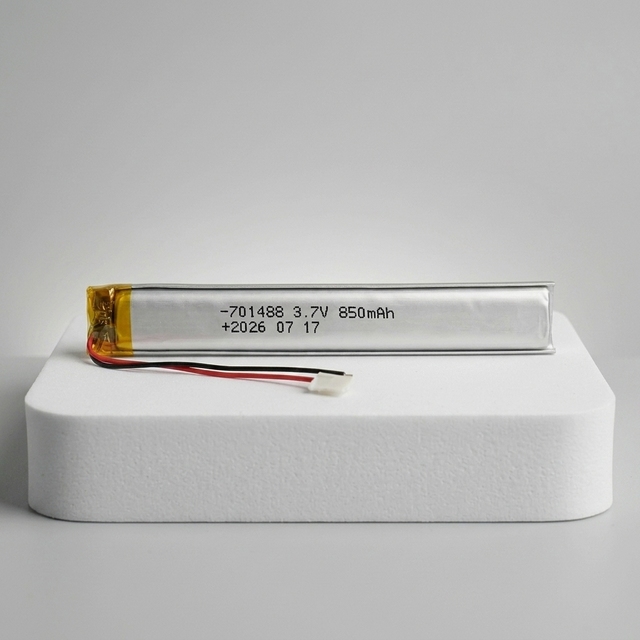 Lipo 701488 3.7V 850mAh Long Size Lithium Polymer Battery Rechargeable Battery Soft Pack for Voice Reading Pen LED Lighting