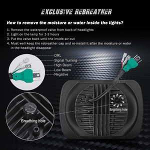 Faros delanteros Led de 24 voltios, 5x7, 7x6 pulgadas, faros delanteros de 7 pulgadas, faros delanteros de 7 "Para camioneta para Jeep <span class=keywords><strong>Pick</strong></span> <span class=keywords><strong>up</strong></span> Car - Product Image 5