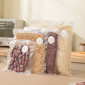 Food Grade <b>Vacuum</b> Storage <b>Bags</b> With Valve Rectangle Sealed <b>Bag</b> For Food Refrigerator Microwave Safe PE Material - Product Image 1