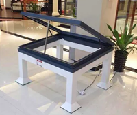 Toit coulissant rétractable à commande à distance imperméable personnalisé, résistant aux ouragans, en verre et en alliage d'aluminium