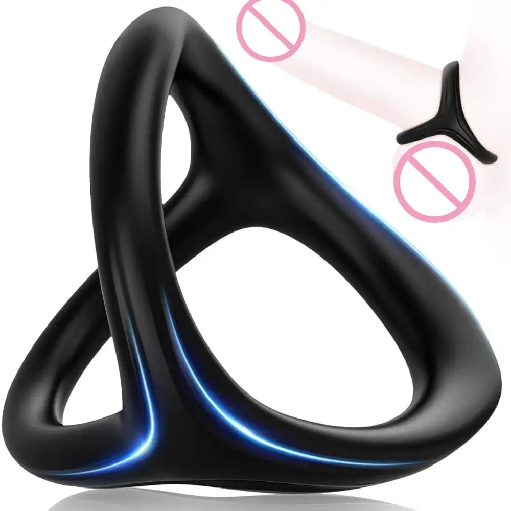 Penis-Rings Cock Ring Time Delay Ejaculation Elastic Silicone Penis Enlargement Intimate Sex Toys for Men Male Scrotal Binding%