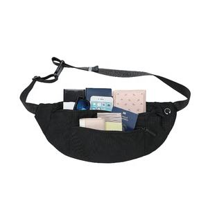 BSCI Unisex Custom Nylon Belt <b>Bag</b> 4 Zipper Pockets Waterproof Waist & Chest Pack for Travel Running & Casual-Outdoor Sports Logo - Product Image 3