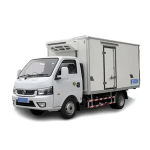 2024 Der neu eingeführte chinesische Dongfeng Diesel 132 PS 18 M 3 Lagerung 1 Tonne Kühlschrank Frachtwagen Lkw zu verkaufen