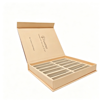 Emballage personnalisé en papier magnétique rose pour rouge à lèvres en forme de rose, pour rouge à lèvres liquide, kit de maquillage, gloss à lèvres