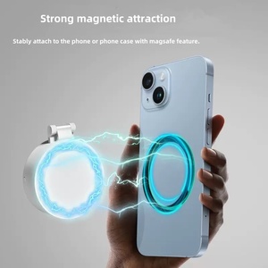 Mini lumière <span class=keywords><strong>LED</strong></span> magnétique pour selfie 300 mAh, étanche, antichoc, température de couleur réglable, lumière de remplissage pour téléphone compatible <span class=keywords><strong>iPhone</strong></span> - Product Image 3
