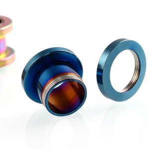 Pares de tapones para los oídos con tornillo de acero inoxidable, túneles en forma de polea, medidores de oreja Punk, expansor, túneles de carne, Piercing - Product Image 3