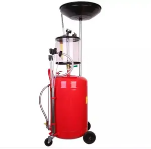 Waste Oil Drainer Machine 80L Portable Adjustable Tube Vacuum Waste Oil Drain Tank for Collecting Oil
