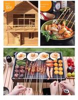 Prix d'usine, bonne qualité, brochettes en bambou biodégradable de qualité alimentaire, différentes tailles, bâtonnets de barbecue en vrac, bâtonnets multifonctions