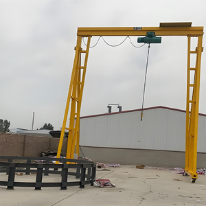 작은 워크샵 모바일 조선소 갠트리 크레인 1 2 3 5 톤 야외 프레임 그리기 갠트리 크레인 - Product Image 3