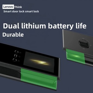 Cerradura Inteligente Lenovo de Aleación de Aluminio con Reconocimiento Facial 3D, Wi-Fi, Seguridad para el Hogar, Huella Dactilar y Contraseña Visual Remota - Product Image 2