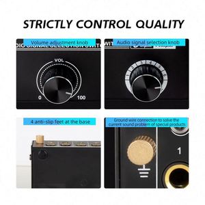Commutateur de sélection de signal directionnel L/R, sélecteur de canal sonore stéréo, boîtier de sélection audio 3,5/6,5 mm 6 entrées 1 sortie - Product Image 6