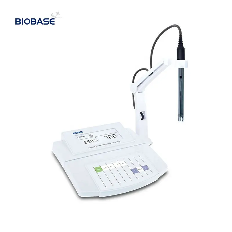 Meteran pH Benchtop pabrikan Biobase pH Meter portabel ekonomis otomatis kalibrasi untuk Lab