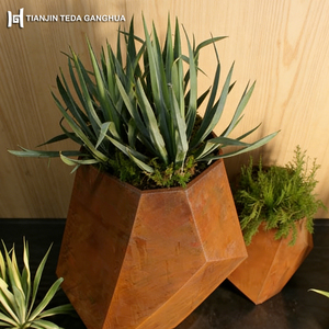 Jardinières murales en acier Corten et jardinières suspendues en acier Corten, découpe laser personnalisée, acier résistant aux intempéries ASTM A242 pour extérieur - Product Image 5