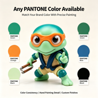 Figuras de Acción de Anime de Tortugas Ninja de Dibujos Animados, Mini Juguetes de PVC Duro No Tóxico para Niños, Venta al Por Mayor, Buena Calidad