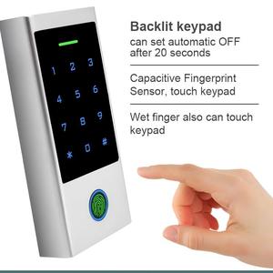 Secukey Control DE ACCESO Teclado táctil Wiegand 26 ~ 44bits Controlador de acceso de huella digital independiente a prueba de agua - Product Image 4