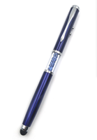 Stylo en cristal de haute qualité avec logo personnalisé, pointeur laser métallique et stylo à bille tactile, ensembles cadeaux portables pour promotions
