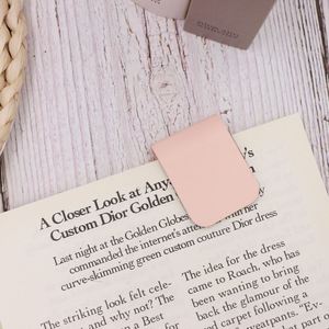 PU Leather Soft Magnetic <b>Bookmark</b> for Textbooks Durable Notebook Clip Magnet Multi-colored <b>Bookmark</b> Gift for Read Lovers - Product Image 4