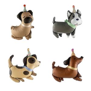 סיטונאי מוצרים כלב חדש, כלב עם כובע יום הולדת עיצוב נייר כסף יום הולדת לקישוטים - Product Image 2