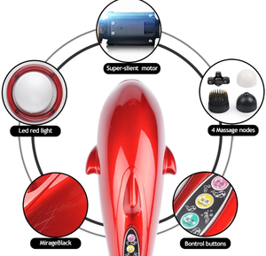 Máy massage cầm tay LUYAO hình cá heo, rung động, tác động bằng lực đập, dùng cho tay - Product Image 3